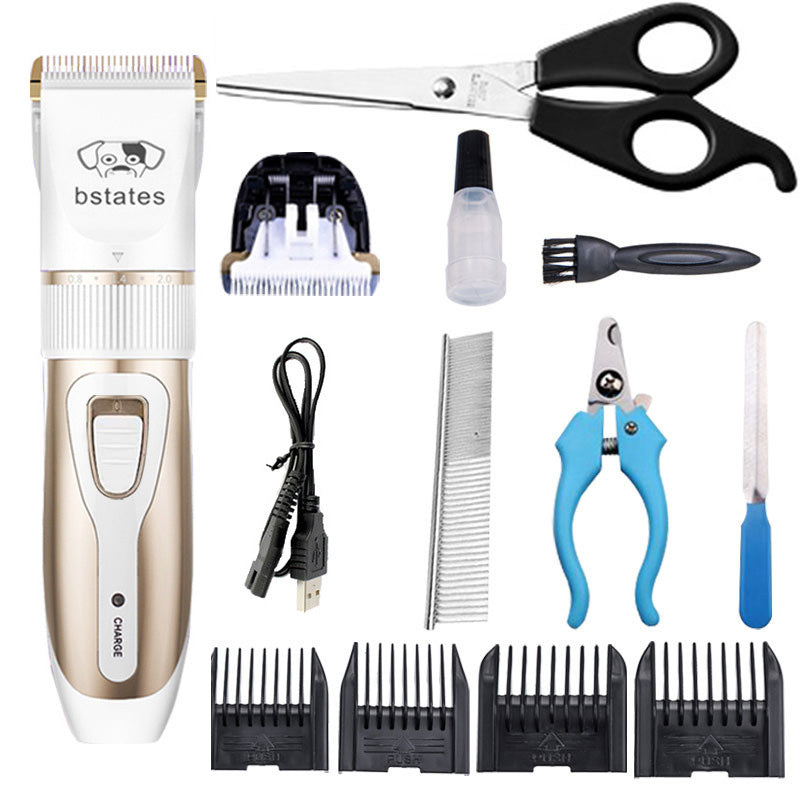 Rechargeable Professional Hair Clipper (Pet/Cat/Dog/Rabbit) Hair Trimmer Dog Hair Clipper Grooming Shaver Set Pets Haircut Tool